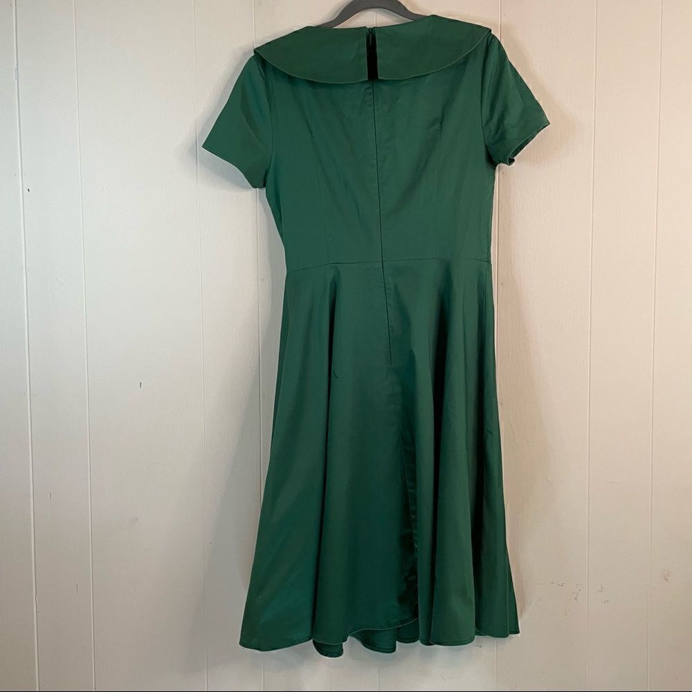 Alagirls Green Retro A-Line Dress - Picture 3 of 6